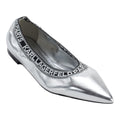 Karl Lagerfeld Silver Flat Zapato Mujer