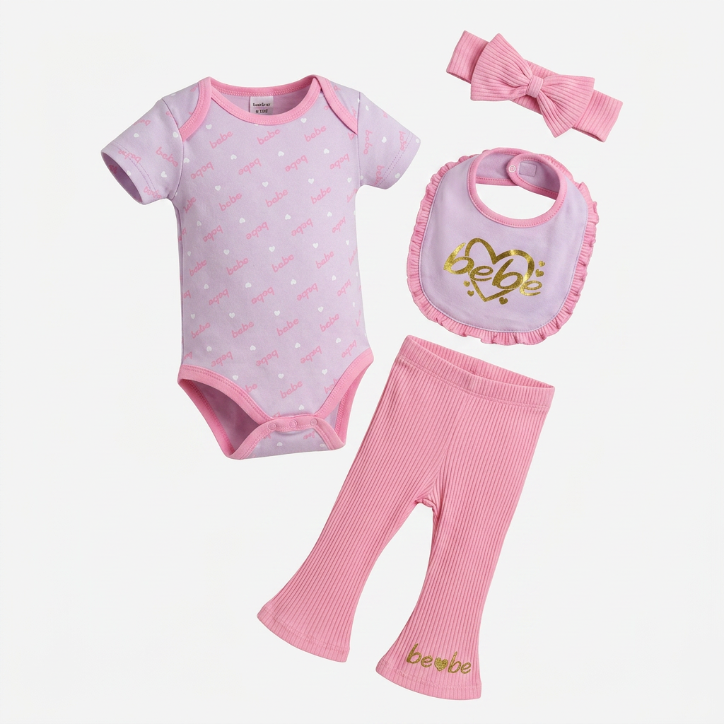 Set Bebe 4 Piezas niña