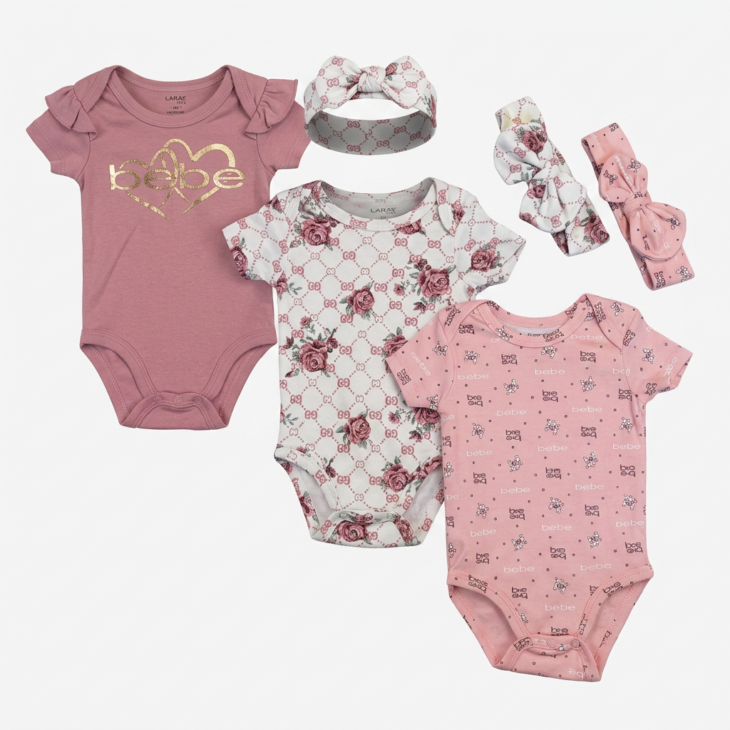 Set Bebe 5 Piezas Niña