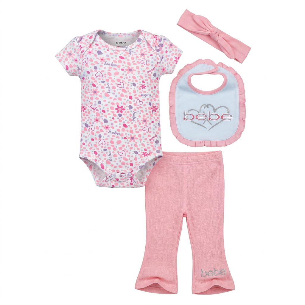 Set Bebe 4 Piezas Niña