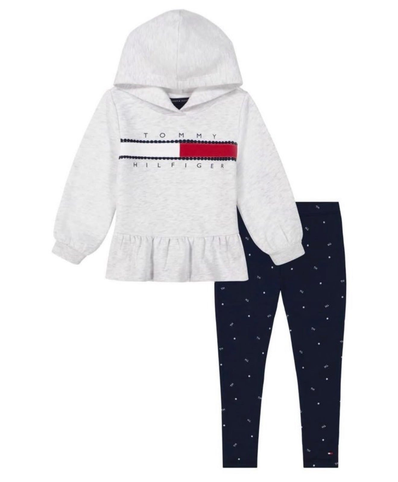 Set Tommy Hilfiger, Poleron mas Calza niña