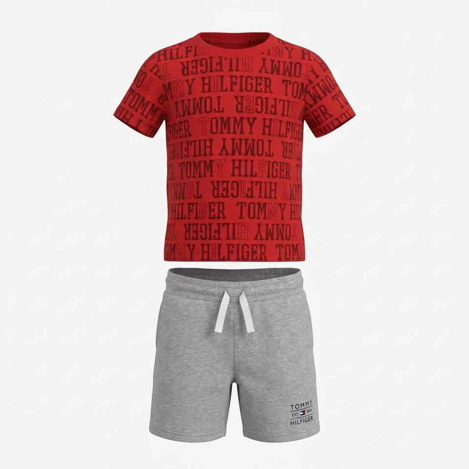 Tommy Hilfiger Set Niño Short más Polera