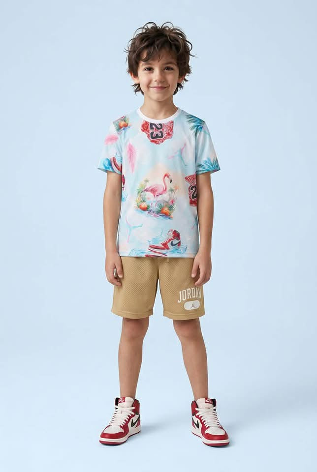 Jordan Set Niño Short más Polera