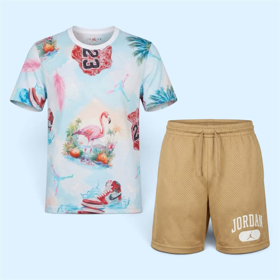 Jordan Set Niño Short más Polera