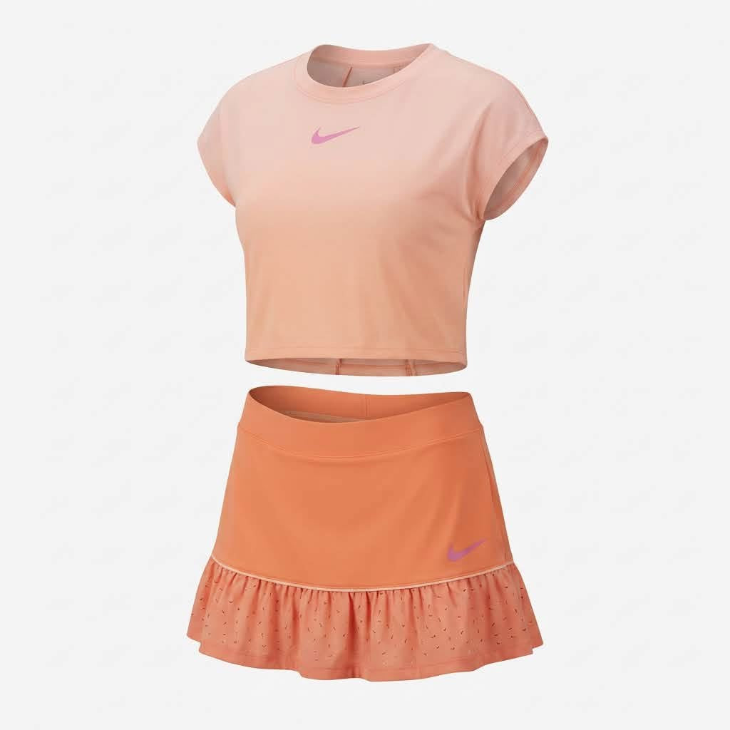 Nike Set Niña, polera más Falda/Calza
