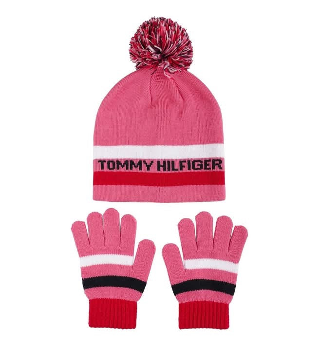 Tommy Hilfiger Set, Gorro más Guantes Niña