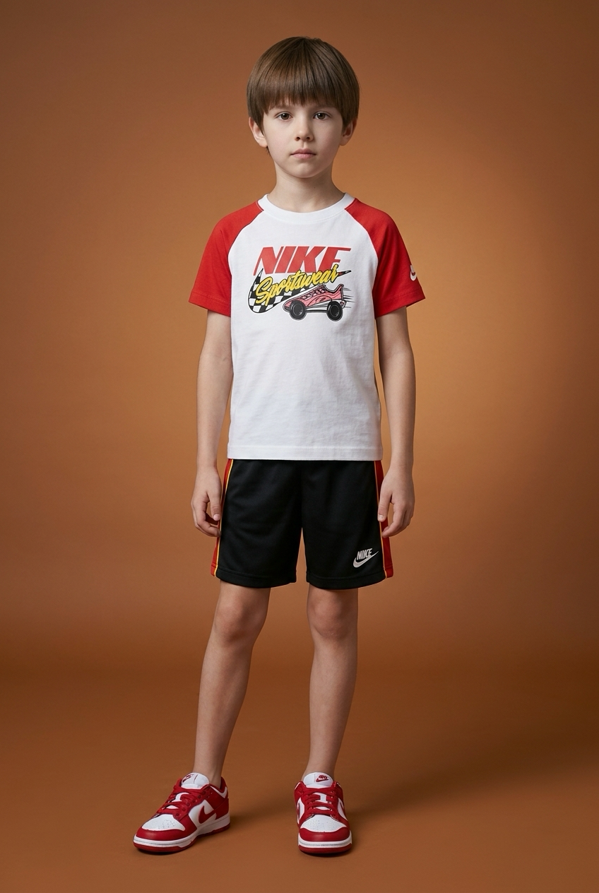 Nike Set Niño, polera más Short