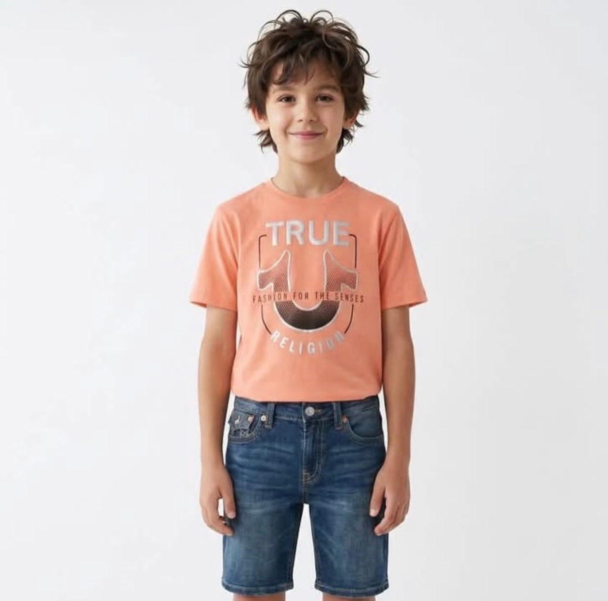 True Religion Set Niño Short y Polera
