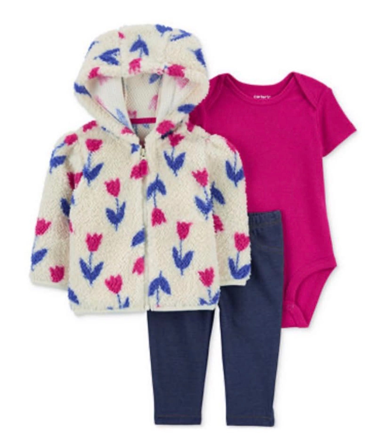 Carter’s Set. Sherpa-Bodysuit-leggings Niña