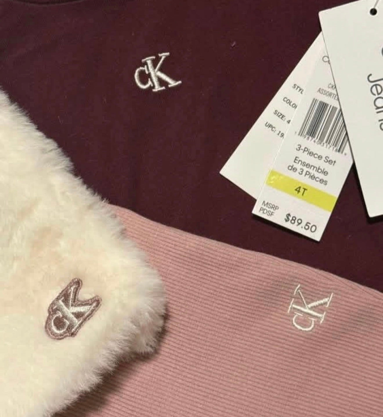 Calvin Klein Set 3 Pzas Niña
