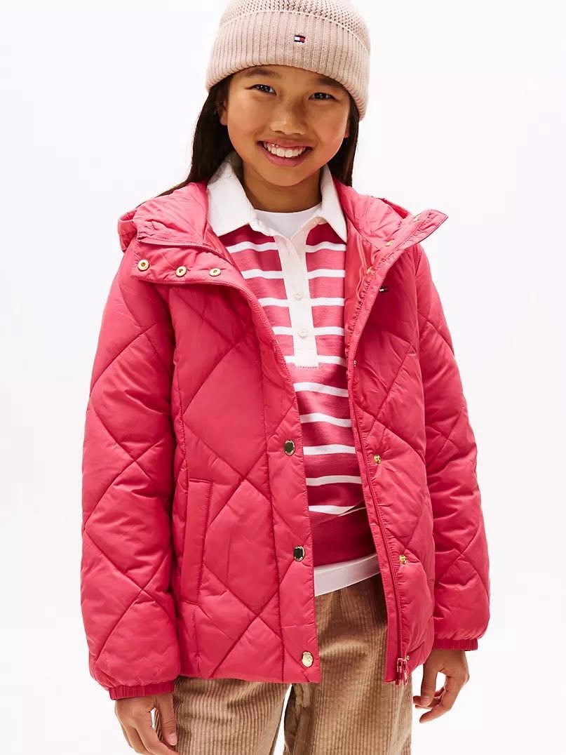 Chaqueta Quilted Hooded Puffer Tommy Hilfiger niña