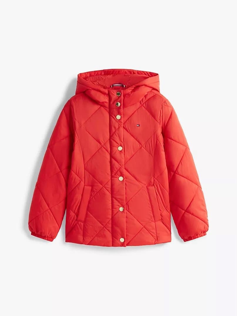 Parka  Quilted Hooded Puffer Tommy Hilfiger niña