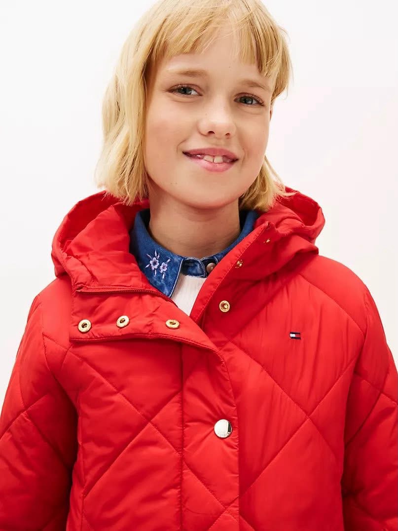 Parka  Quilted Hooded Puffer Tommy Hilfiger niña