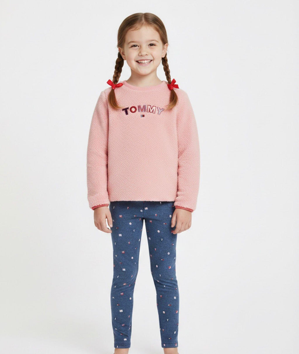 Set Tommy Hilfiger Sherpa mas calza Niña
