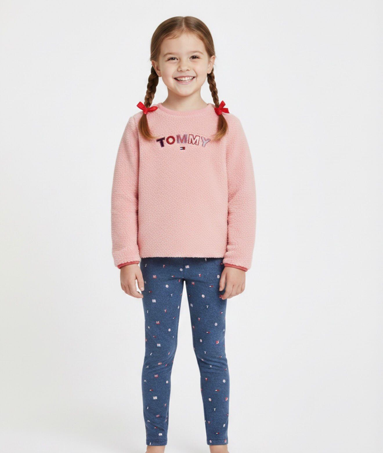 Set Tommy Hilfiger Sherpa mas calza Niña